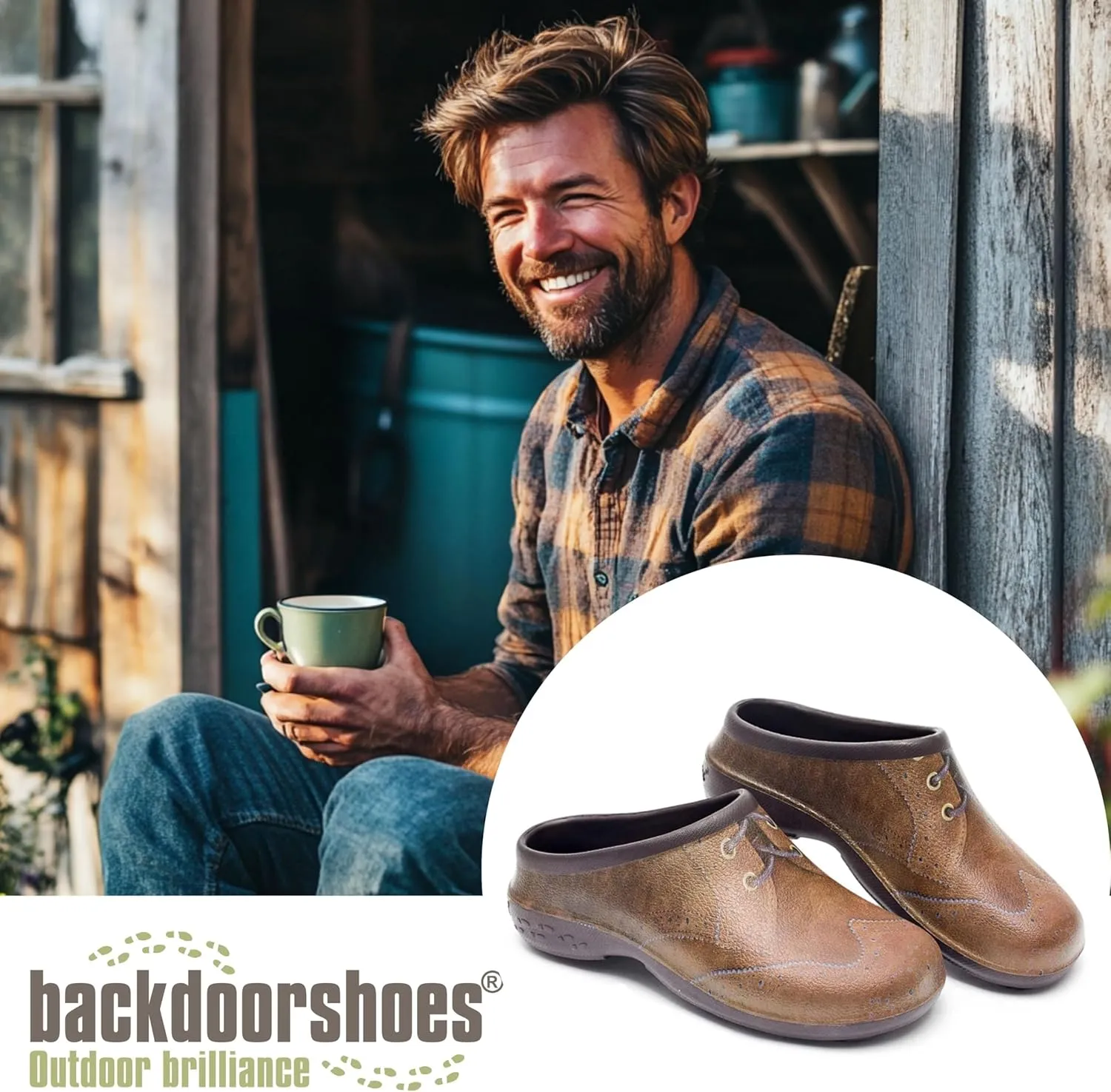 Waterproof Premium Garden Clog Shoes for Men with Arch Support