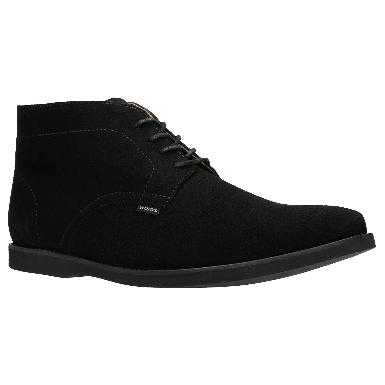 Wojas Black Leather Ankle Shoes | 2404461