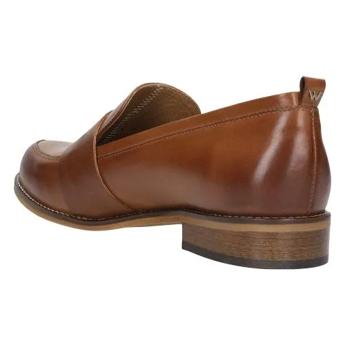 Wojas Light Brown Leather Loafers | 46004-53