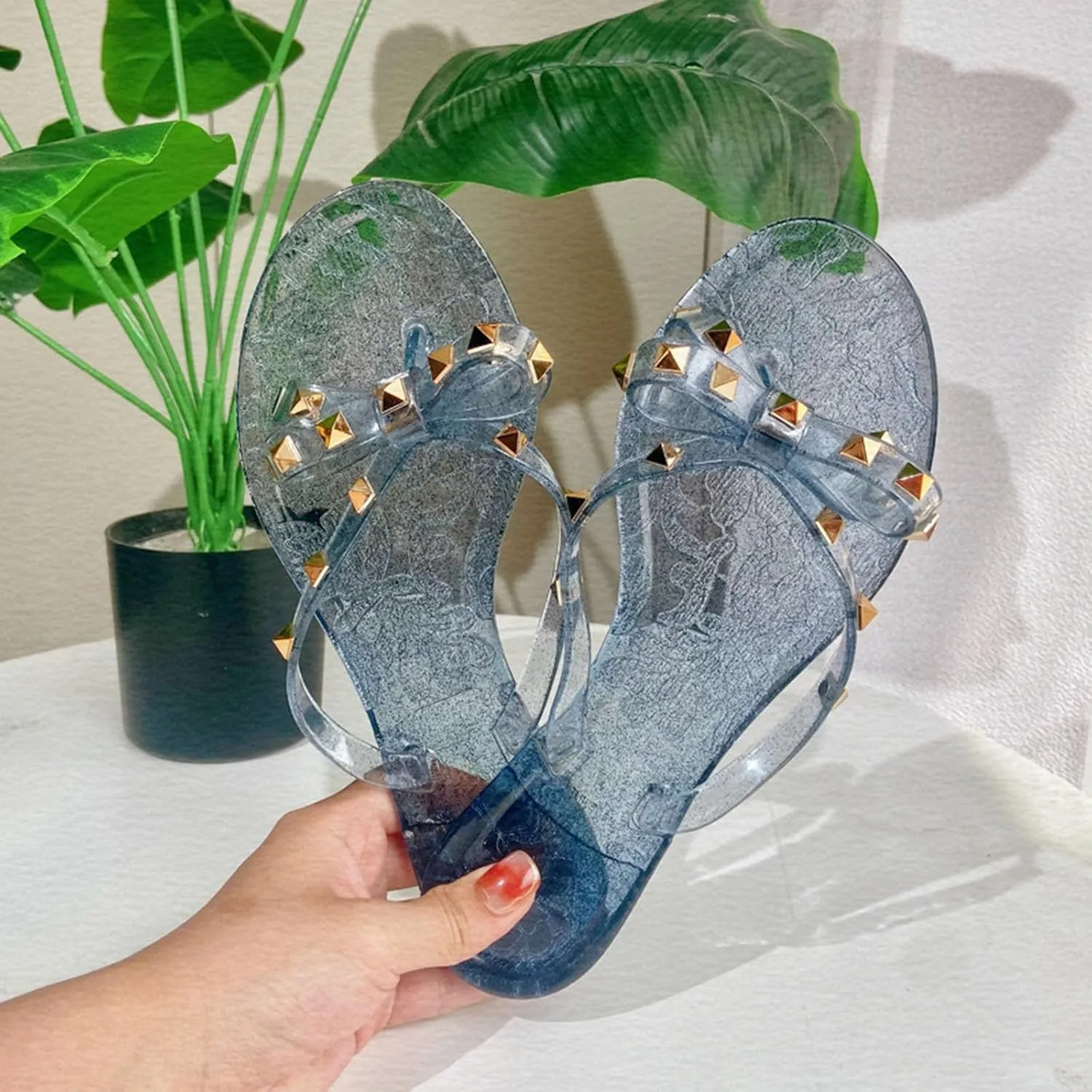 Women Flip Flops Thong Sandals with Bow Summer Bowtie Flat Beach Rain Shoes Flip Flops Slipper Women Shoes