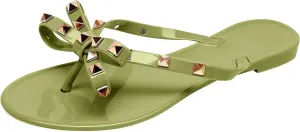 Women Flip Flops Thong Sandals with Bow Summer Bowtie Flat Beach Rain Shoes Flip Flops Slipper