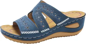Womens Low Wedge Sandals Women's Comfortable Beach Sandals Walking Summer Beach Outdoor Water Sandals