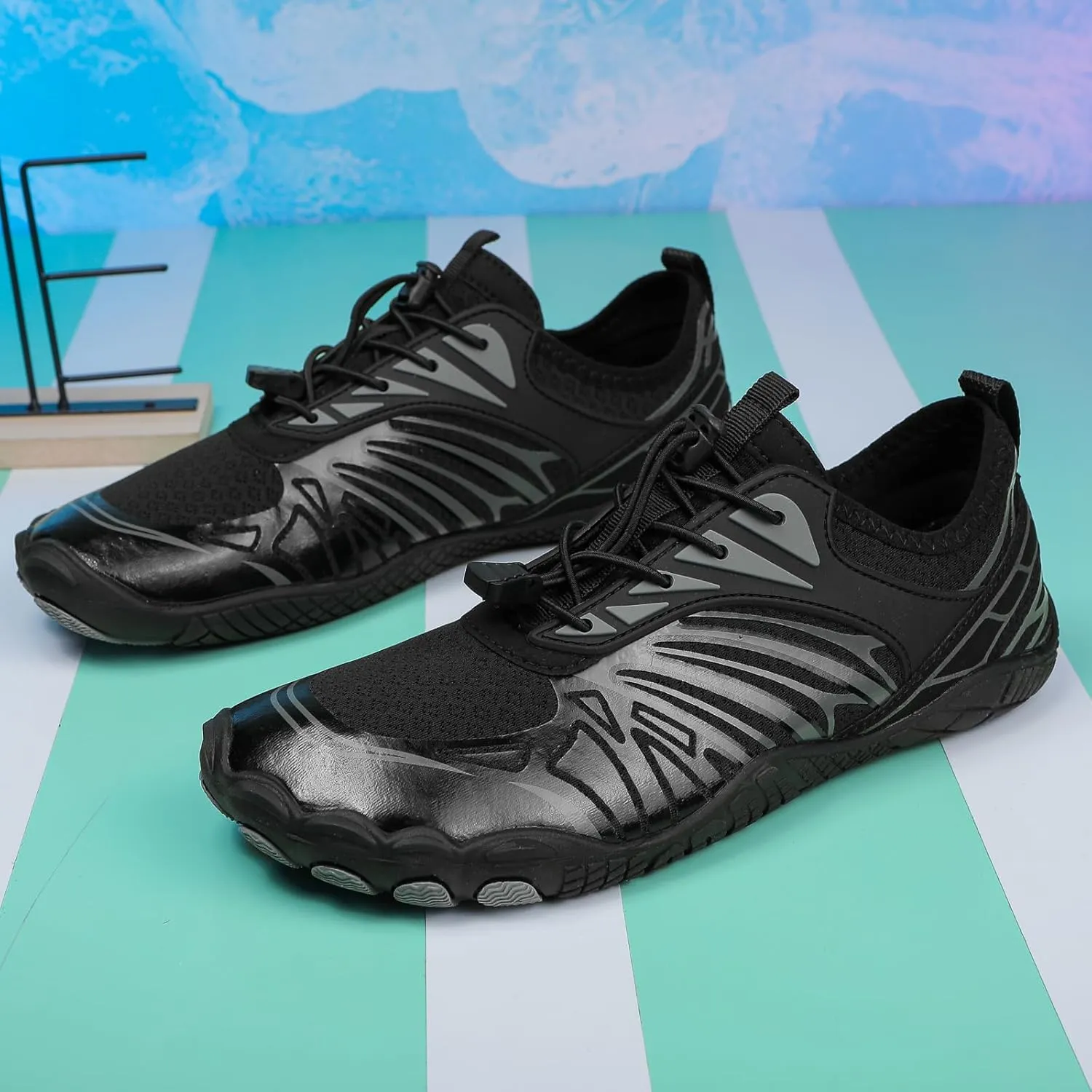 Womens Mens Hike Barefoot Shoes,Summer Gym Running Sports Shoes,Lightweight Wide Toe Box & Non-Slip Hiking Footwear,Outdoor Breathable Quick Dry Diving Surf Barefoot Footwear