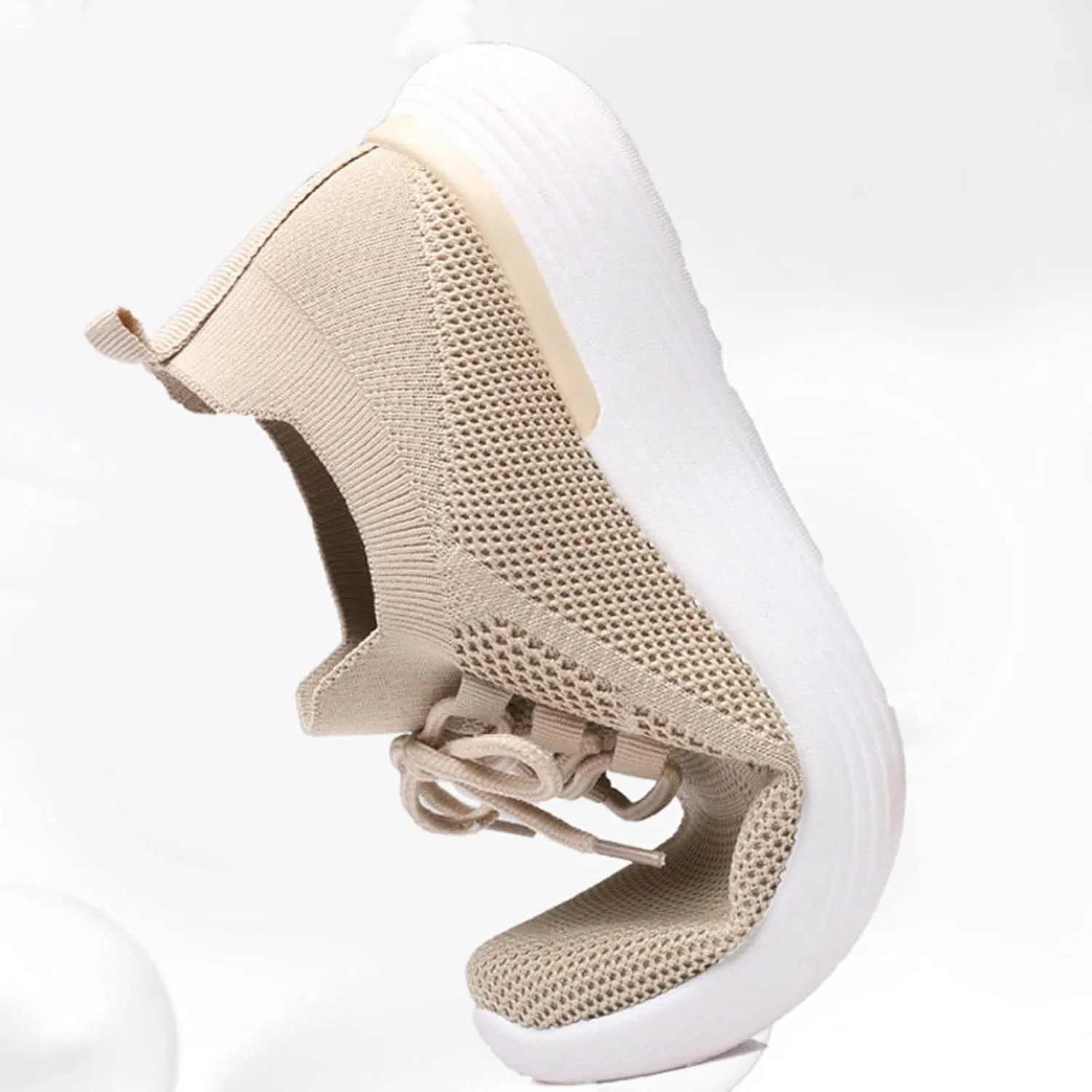 Womens Walking Shoes Wide Width Office Black Women Walking Shoes Sock Sneakers Mesh Slip On Air Womens Casual Shoes with Arch Support Womens Casual Sneakers Wide Women's Size 8 Non Slip Work Shoes