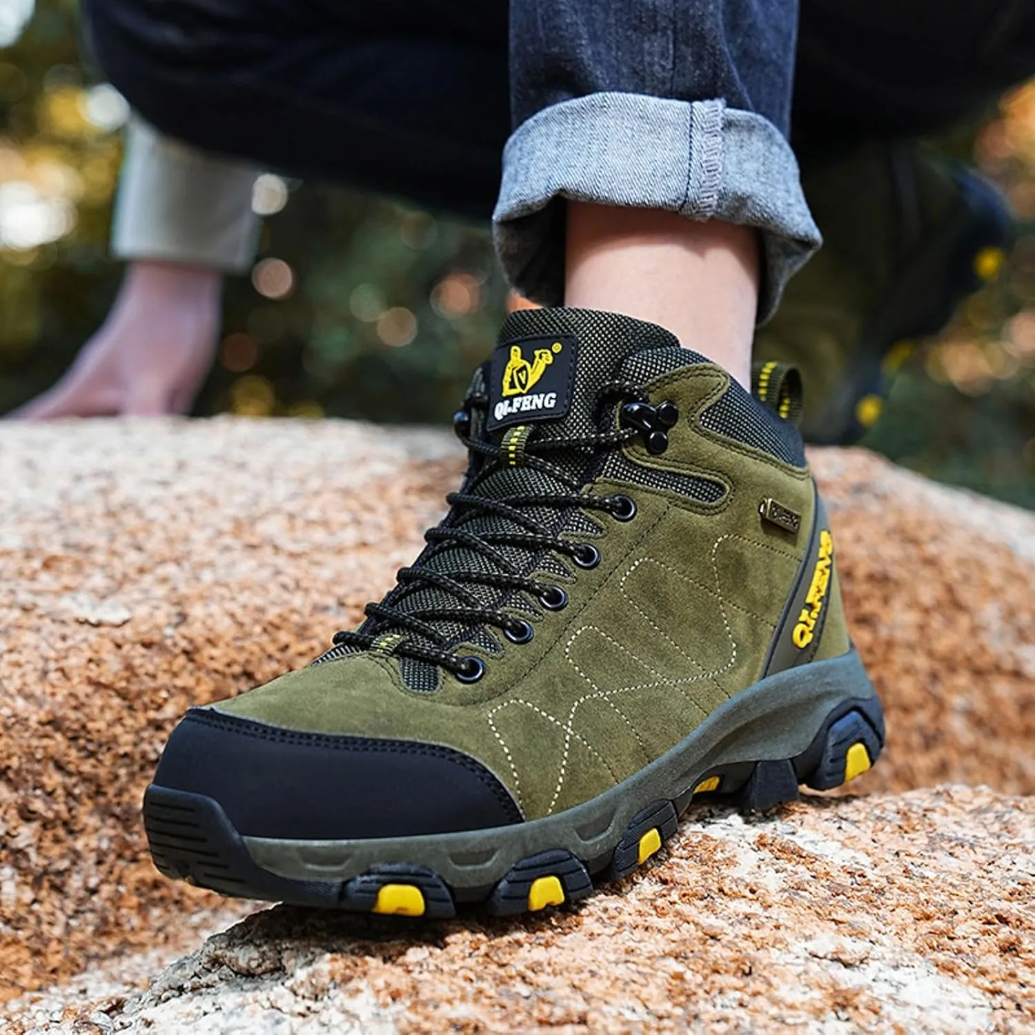 Women's Winter Thermal Boots for Women Waterproof Snow Winter Warm Hiking Work Comfy Boots Sneakers Walking Shoes Ankle