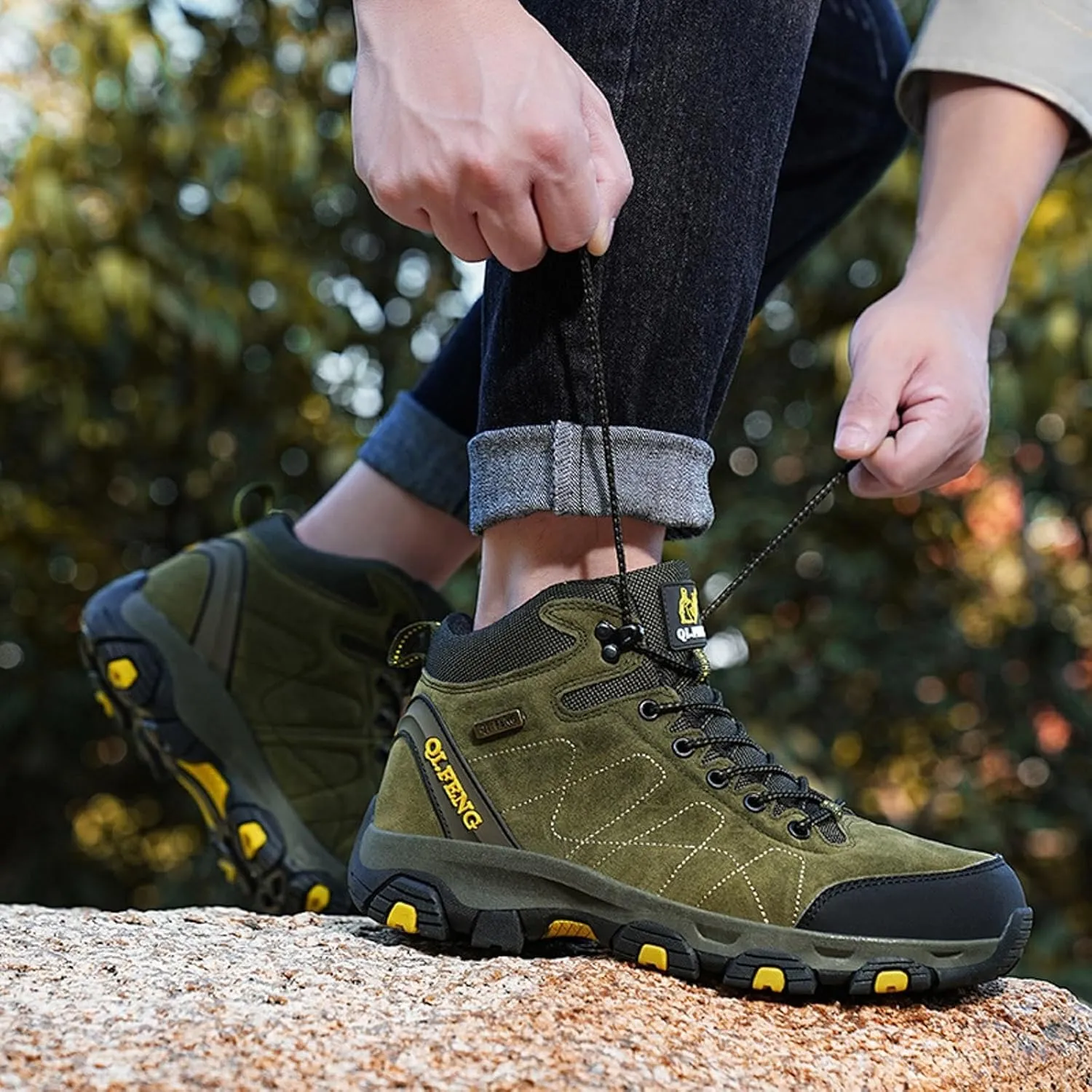 Women's Winter Thermal Boots for Women Waterproof Snow Winter Warm Hiking Work Comfy Boots Sneakers Walking Shoes Ankle
