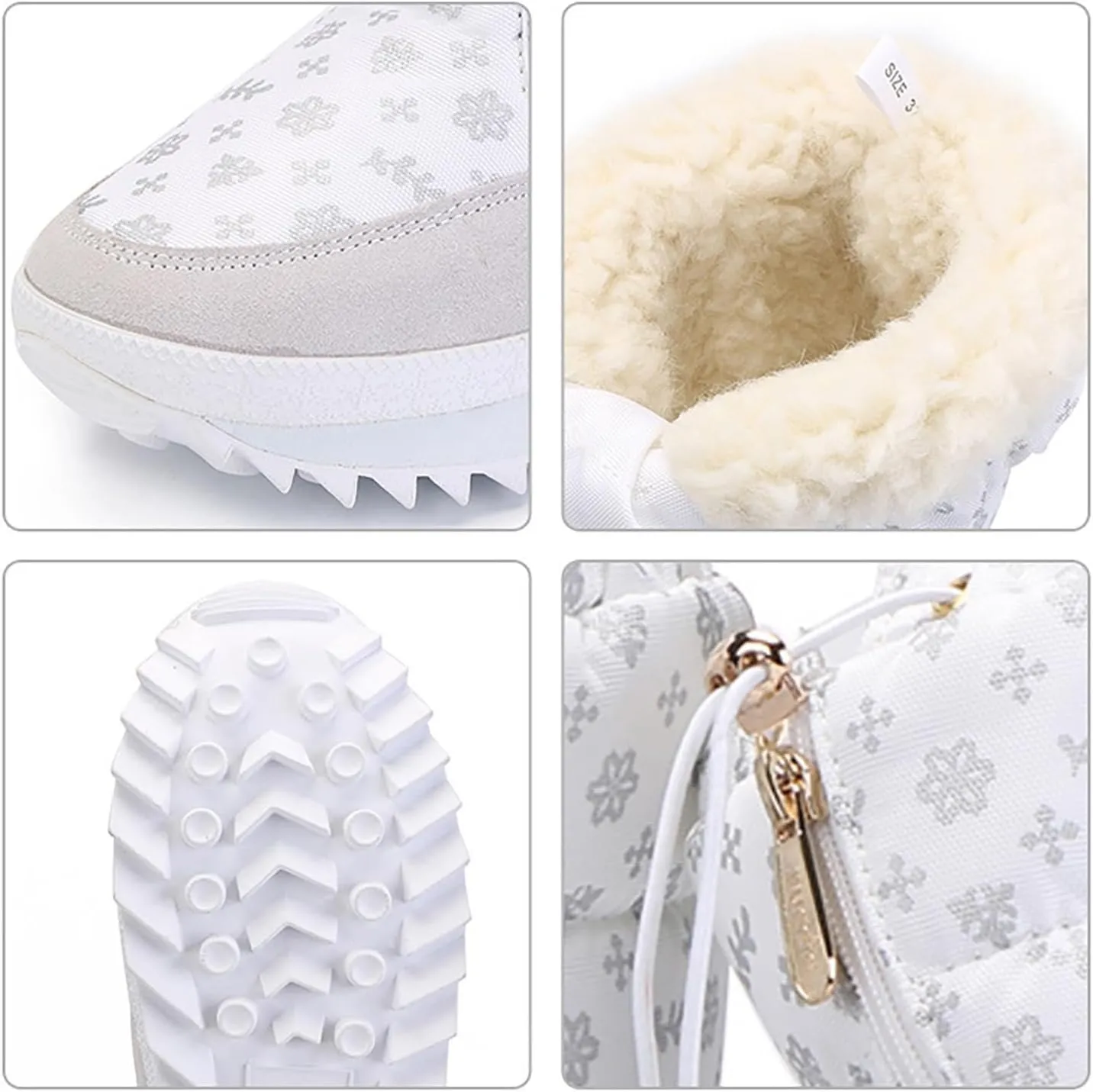 Women's Winter Thermal Boots for Women Waterproof Snow Winter Warm Hiking Work Comfy Boots Sneakers Walking Shoes Combat