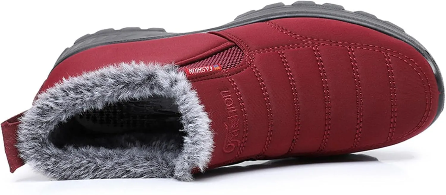 Women's Winter Thermal Boots for Women Waterproof Snow Winter Warm Hiking Work Comfy Boots Sneakers Walking Shoes Cowgirl