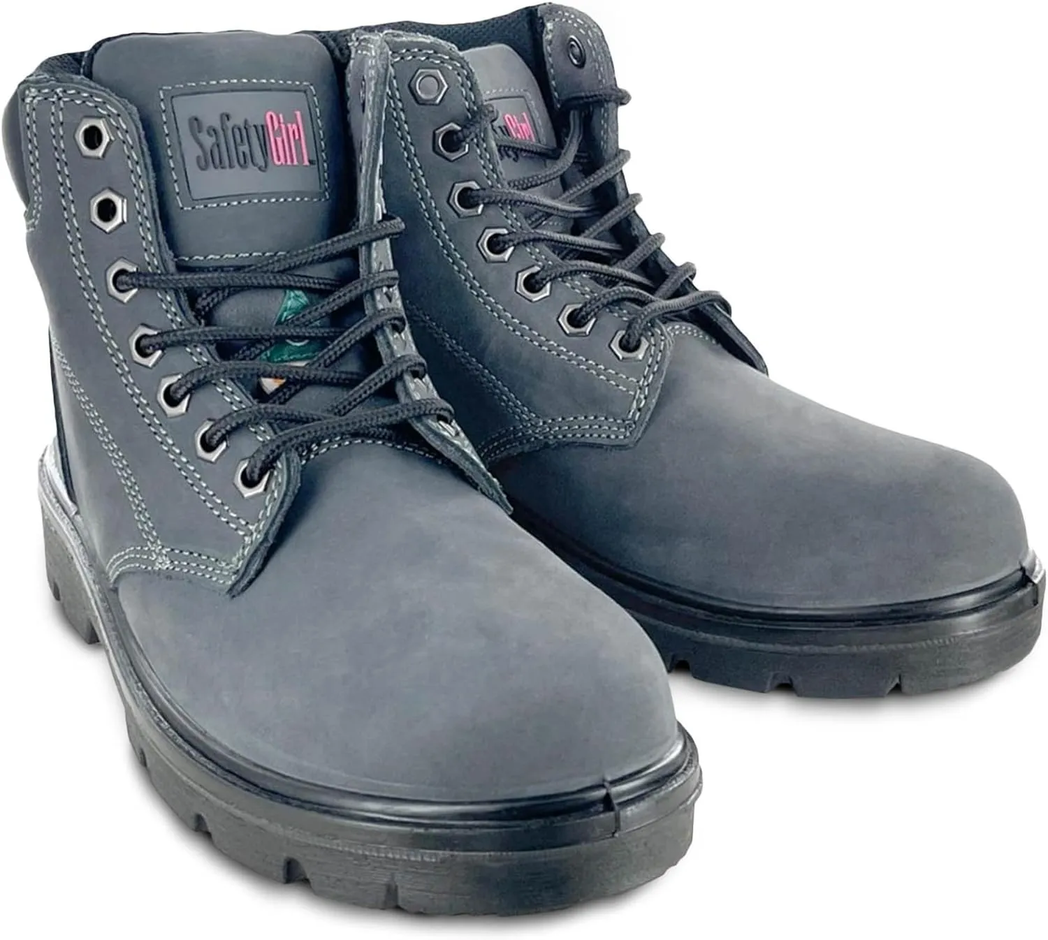 Women's Work Boot Somerset | 6" Waterproof Work Boots for Women Steel Toe Boots | PR Electrical Hazard Safety Shoes - Leather & Synthetic Lined Womens Work Boot Safety Shoes