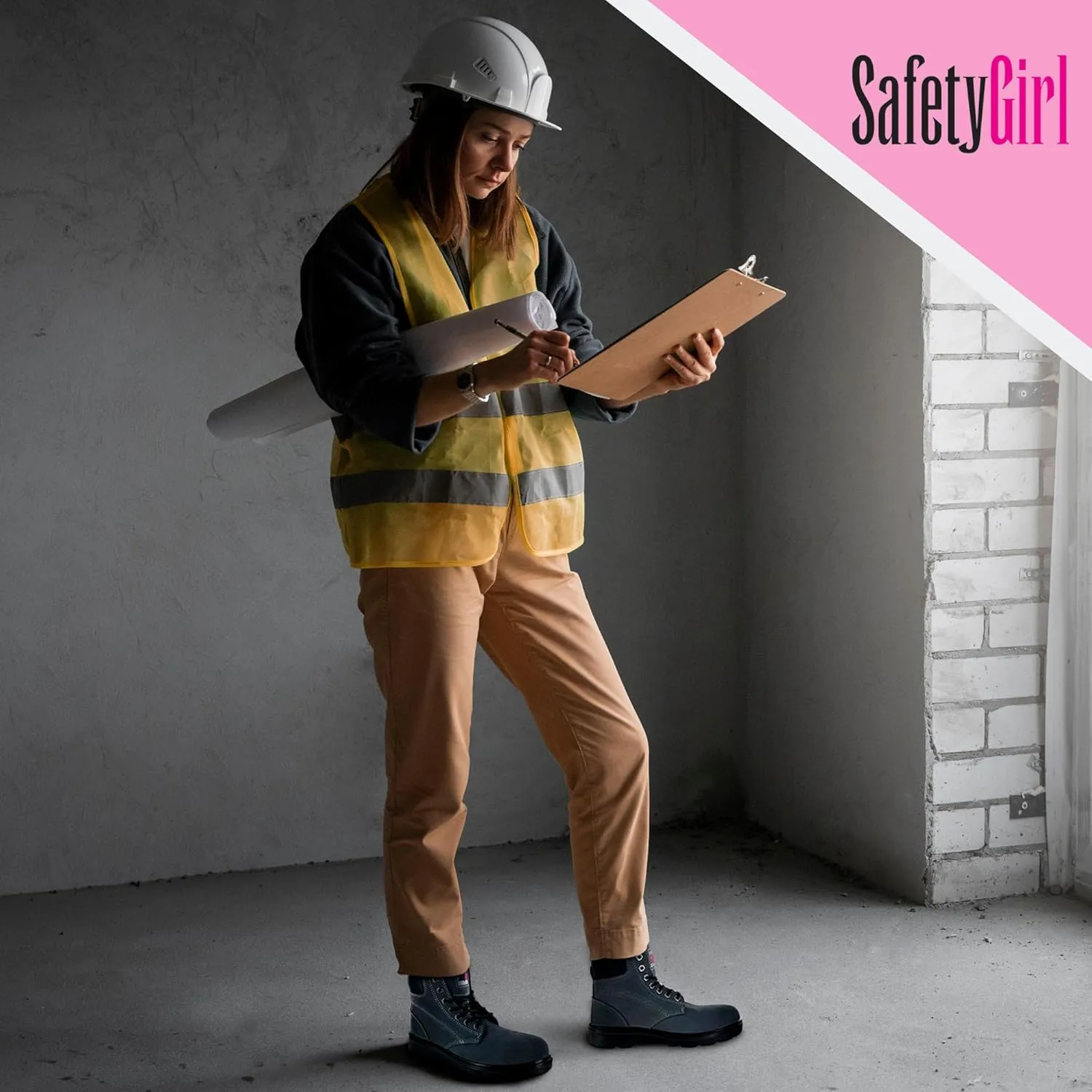 Women's Work Boot Somerset | 6" Waterproof Work Boots for Women Steel Toe Boots | PR Electrical Hazard Safety Shoes - Leather & Synthetic Lined Womens Work Boot Safety Shoes